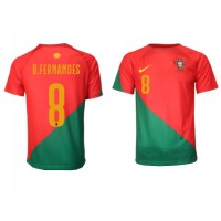 Muški Nogometni Dres Portugal Bruno Fernandes #8 Domaci SP 2022 Kratak Rukav